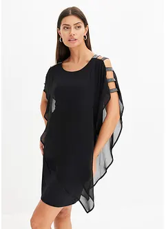 Mini jurk met strassapplicatie, bonprix