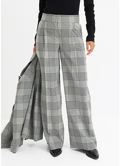 Geruite Marlene Dietrich broek, bonprix