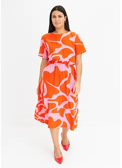 Gedessineerde midi jurk, bonprix