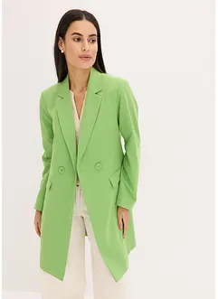 Lange blazer met V-hals, lange mouw, bonprix