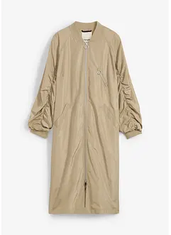 Lange bomber met gebreide kraag, bonprix