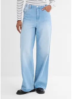 Wide leg jeans mid waist, comfort tailleband, bonprix