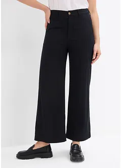 Wijde broek van puur katoen, high waist, bonprix