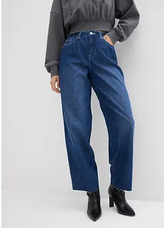 Baggy jeans, mid waist, soft, bonprix