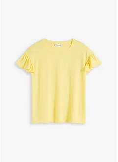 Shirt met volants op de mouwen, bonprix