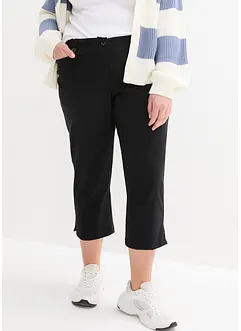 Bengaline 7/8 broek met splitjes en comfortband, bonprix