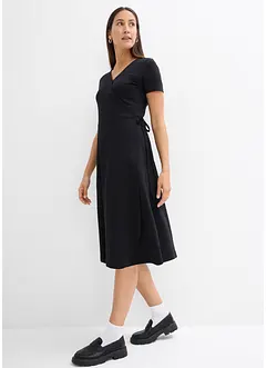 Jersey jurk met wikkeldetail, bonprix