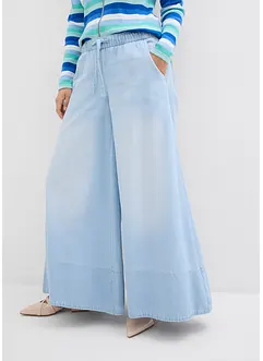 Wide leg jeans, mid waist, comfortabele taillenband, bonprix