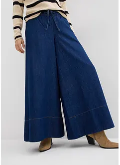 Wide leg jeans, mid waist, comfortabele taillenband, bonprix