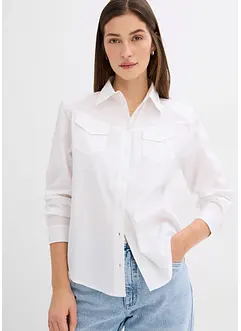 Overhemdblouse van biologisch katoen, bonprix