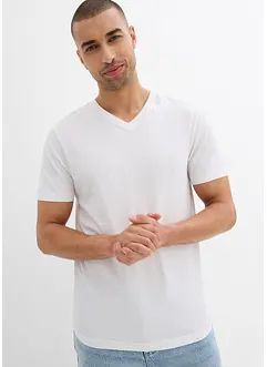 T-shirt ( set van 2) van puur biologisch katoen, slim fit, bonprix