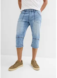 Regular fit 3/4 stretch jeans, straight, bonprix