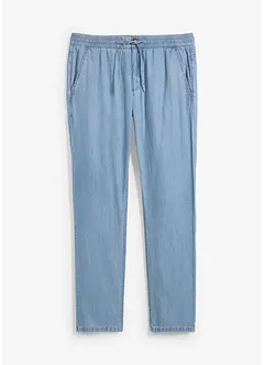 Instapjeans met linnen regular fit, straight, bonprix
