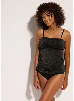 Tankini (2-dlg. set) met gouddraad, bonprix