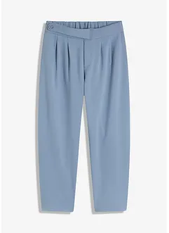 Jersey broek met bandplooien, bonprix