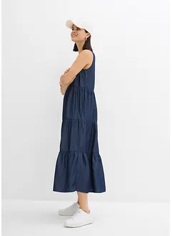 Midi jurk van gladde Lyocell, bonprix