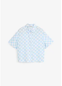 Geruite blouse met korte mouwen, bonprix