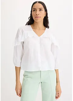 Lichte blouse met volants, bonprix