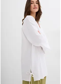 Oversized shirt van een elastische katoenmix, bonprix
