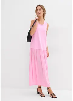 Maxi jurk met materiaalmix, bonprix