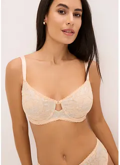 Minimizer bh met beugel en 2-kleurig lurex kant, bonprix