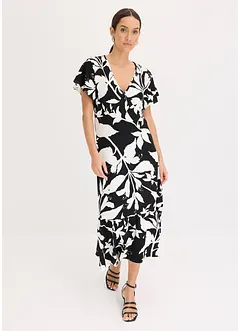 Midi jurk met kapmouwen, bonprix
