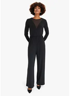Jumpsuit met diepe V-hals, bonprix