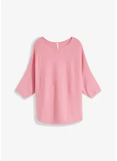 Geribde oversized trui van viscosemix, bonprix