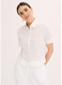 Blouse met broderie, bonprix