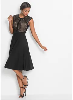 Jurk met kant, bonprix