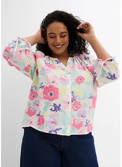 Mousseline blouse van puur katoen, bonprix
