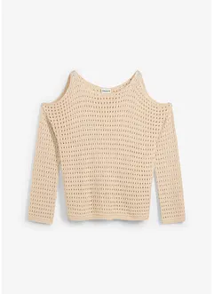 Boxy ajour trui met cut-outs, bonprix