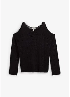 Boxy ajour trui met cut-outs, bonprix