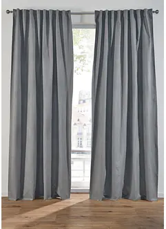 Verduisteringsgordijn van gerecycled polyester met structuur (1 stuk), bonprix