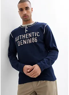 Henley trui van puur katoen, bonprix