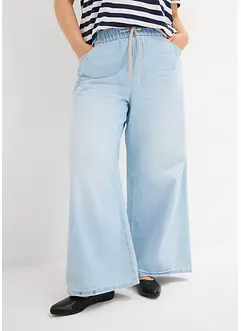 Wide leg jeans, mid waist, comfortabele band, bonprix