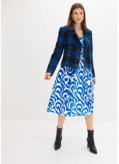 Jersey jurk met pofmouwen van zachte viscosemix, bonprix