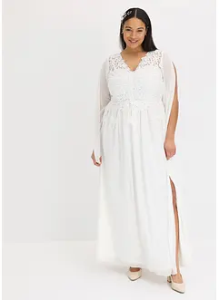 Trouwjurk van chiffon met kant, bonprix