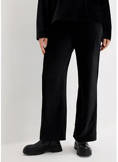 Wijde broek van jersey-corduroy met comfortband, bonprix
