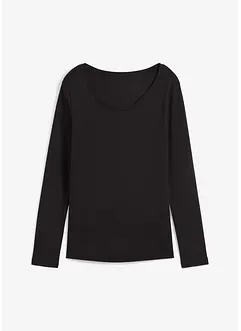 Katoenen longsleeve met ronde hals, bonprix