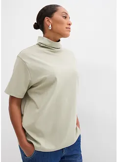 Shirt met col van biologisch katoen, bonprix