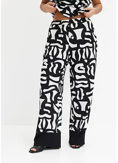 Gedessineerde jersey broek, bonprix