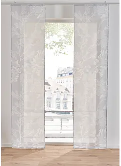 Transparant paneelgordijn met bloemenprint (1 stuk), bonprix