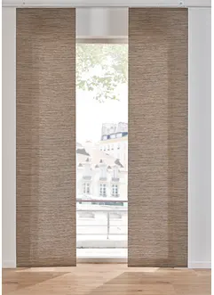 Transparant paneelgordijn in bamboe look (1 stuk), bonprix