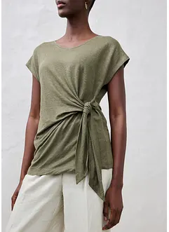 Wikkelshirt van puur linnen, bonprix