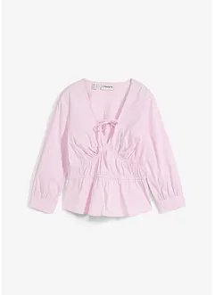 Blouse met plooitjes en elastische naden, bonprix