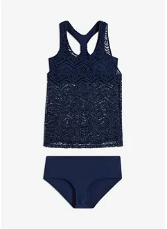 Tankini (2-dlg. set) van kant, bonprix