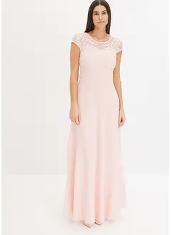 Chiffon jurk met kant, bonprix