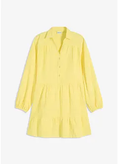 Korte strokenjurk van mousseline, bonprix