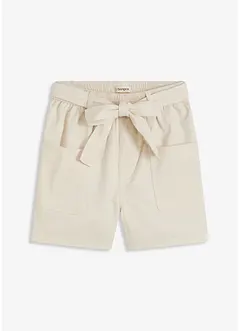 Twill short met ceintuur, bonprix